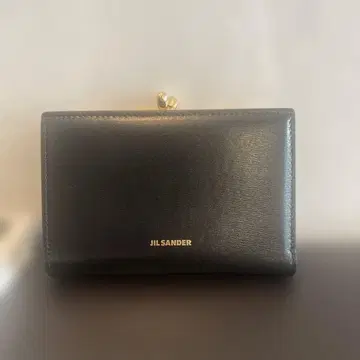 질 샌더 블랙 이단 접이식 지갑