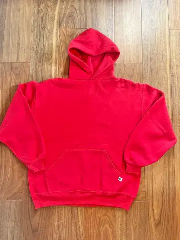 90s~ 러셀 후드티 USA제 빨간색