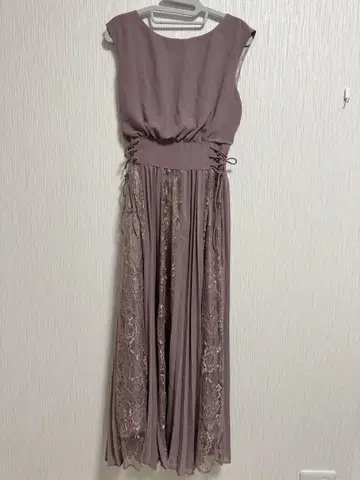 [ 새상품급 ] 레이스 절개 롱 원피스 파티 드레스 M 사이즈