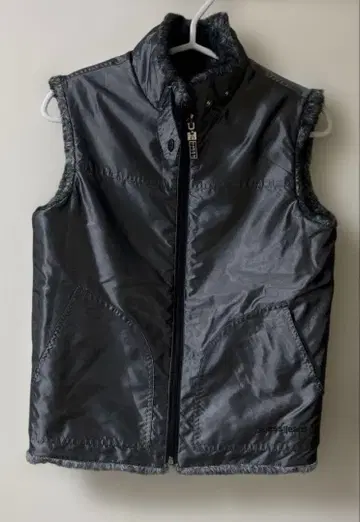 게스/GUESS Jeans 다운 베스트 리버서블 다크 그레이