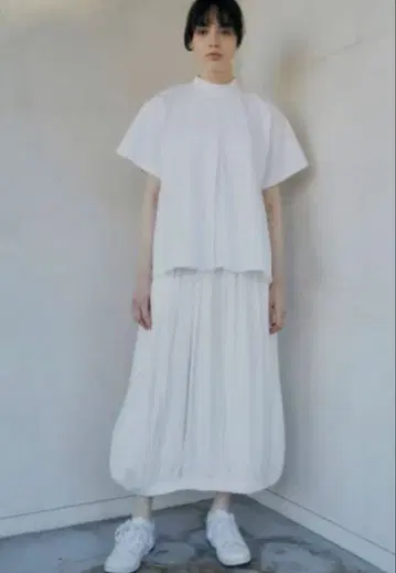 엔폴드 벌룬 스커트 36 사이즈 화이트