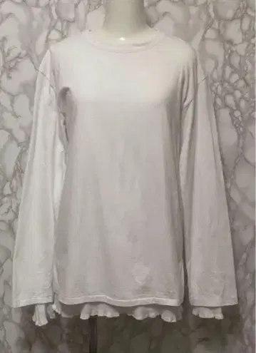 MEYAME 디자인 레이어드 탑 티셔츠 일본제