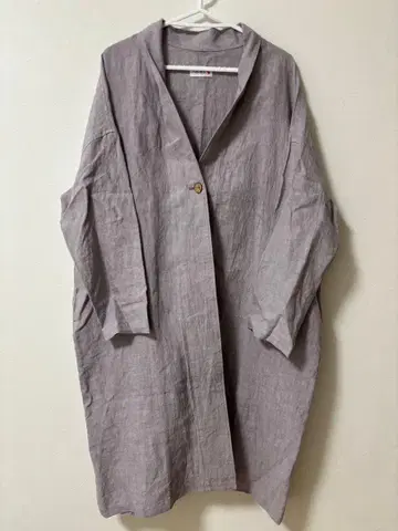 CHISHIRO/린넨 로브 코트/라일락