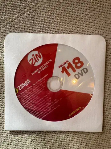 미사용 새상품! ZUMBA ZIN118 DVD
