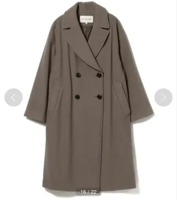 Ray BEAMS 4버튼 더블 모사 체스터 코트