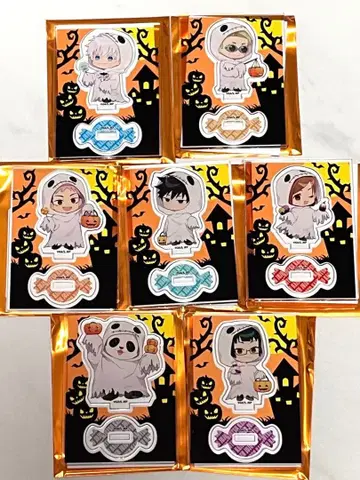 주술회전 말 큐브 아크릴 스탠드 할로윈