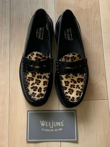G.H. BASS & CO. WEejuns 레오파드 로퍼 US8