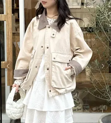 새상품급 wcloset 더블 클로젯 BIG 포켓 커버올 블루종