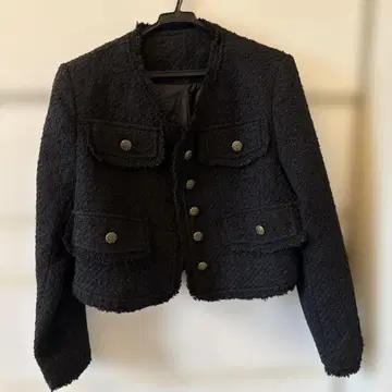 노카라 숏 자켓 S 블랙