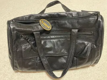 블랙 가죽 비즈니스 백 LUCCI