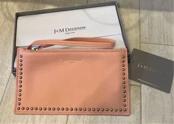 J&M DAVIDSON 스터드 파우치 핑크