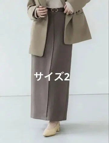 Crewre 크루레 백 턱 내로우 스커트