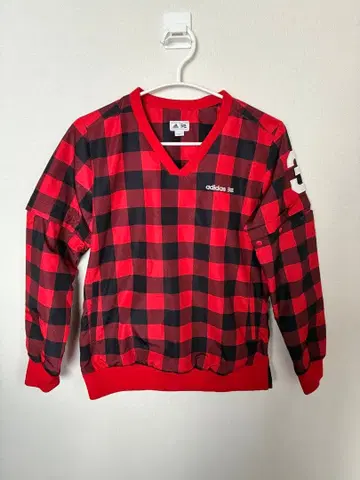 adidas 빨검 체크 스니드 S