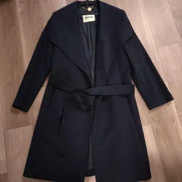 ROPE 네이비 리버 코트 벨트 포함