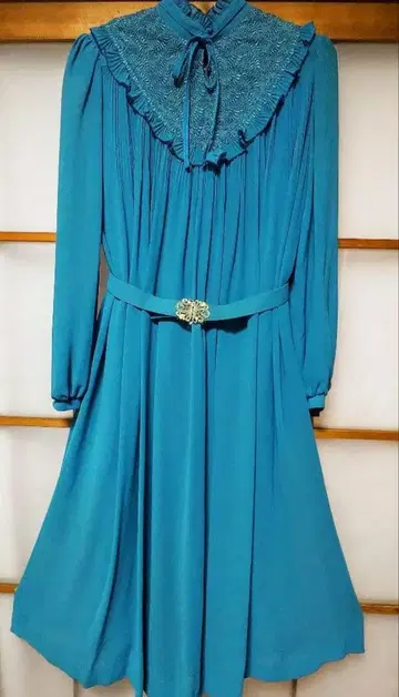 Lamballe 랑바르 쇼와 레트로 빈티지 원피스 7호