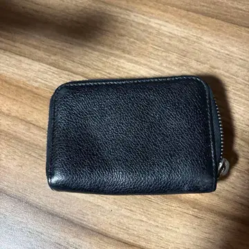 블랙 가죽 코인 케이스