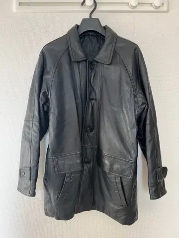 블랙 라무 가죽 자켓 L 사이즈