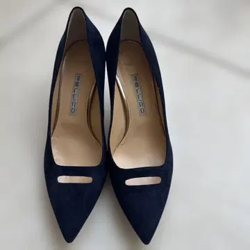 PELLICO 네이비 스웨이드 펌프스 38.5