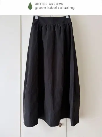 [새상품급] green label relaxing 롱 스커트 블랙 36