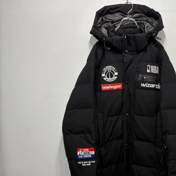 NBA GSW 위저즈 롱 다운 자켓 농구 구제 의류