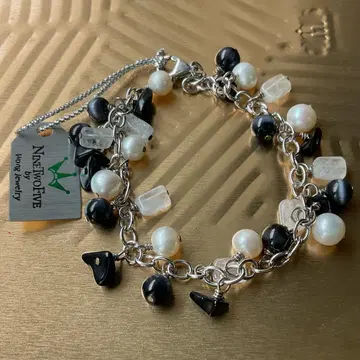 실버 925 참 팔찌 담수 펄 / 수정 외 NineTwoFive