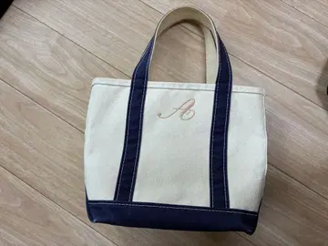 [ L.L.Bean ] 네이비 토트백 A 자수