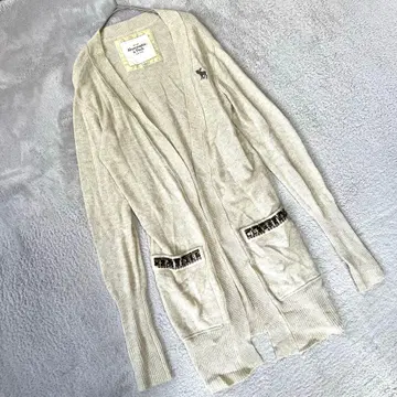 새상품급 [ 아베크롬비 앤 피치 ] ( S ) 아바클로 롱 가디건 화이트