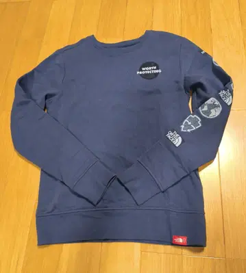 THE NORTH FACE 네이비 맨투맨 속기모