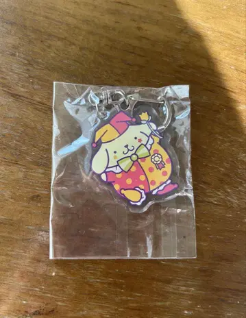 산리오 한국 에버랜드 폼폼푸딩 아크릴 키링