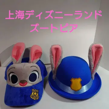 상하이 디즈니랜드 주디 홉스 토끼 귀 캡과 모자 세트