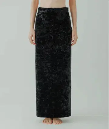 [ yo BIOTOP ] crush velour tight skirt