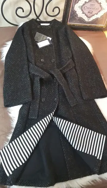 새상품 BORDERS at BALCONY 모헤어 코트