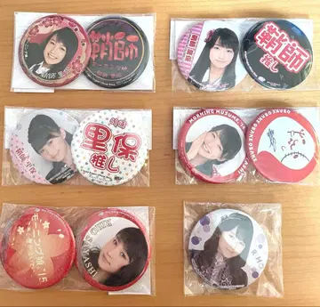 전 모닝구무스메 사야시 리호 캔뱃지 세트