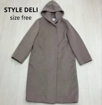 STYLE DELI 스타일 델리 후드 울 롱 코트 free