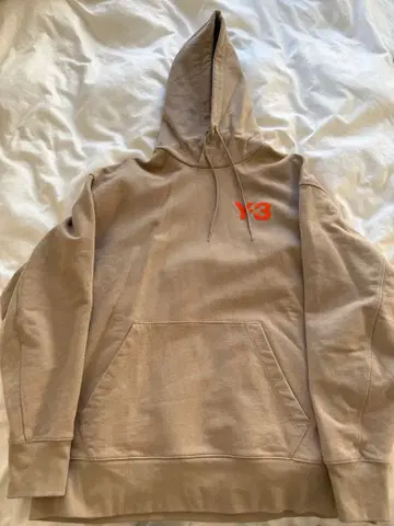 Y-3 베이지 후드티 M 사이즈