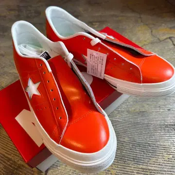 CONVERSE ONE STAR J ORANGE 27.0 새상품 오렌지