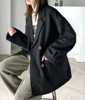 블랙 테일러드 자켓 S 사이즈