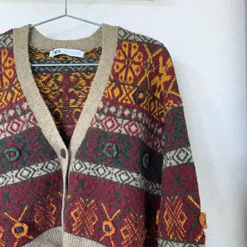 ZARA 크롭 기장 가디건