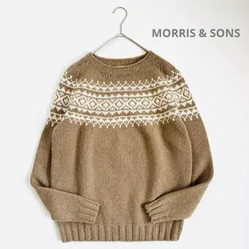 모리스 & 선즈 MORRIS & SONS 로우 게이지 노르딕 무늬 니트