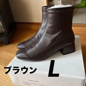 [새상품] 글로벌 워크 락션 발수 스트레치 로우힐 부츠 브라운