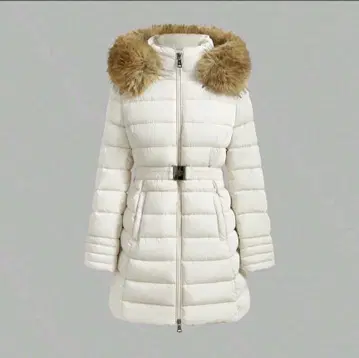 화이트 다운 자켓