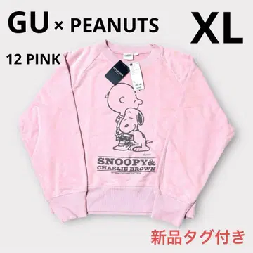 새상품 지유 스누피 맨투맨 핑크 XL