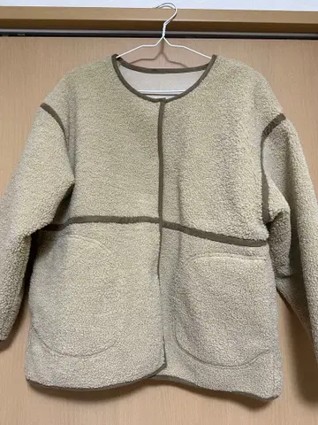 파이핑 자켓 베이지