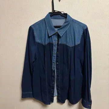 레리안 여성용 데님 긴팔 셔츠