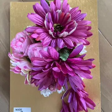 플라워 헤어 액세서리 핑크 계열 성인식, 설날에도