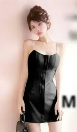 488 ROBE DE FLEURS 블랙 M 사이즈 타이트 미니 드레스