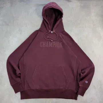 챔피온 리버스 위브 후드티 와인 레드 XL 448