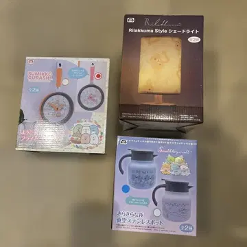 스미코구라시 리락쿠마 캐릭터 굿즈 세트 3점 새상품