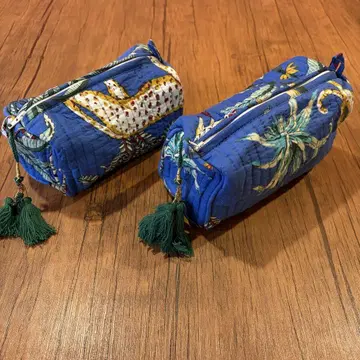 인도 패브릭 파우치 2종 세트 소중 파우치
