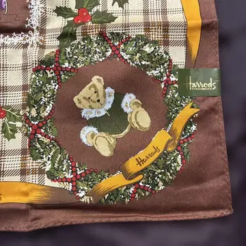 [ Harrods ] 해롯 테디베어 손수건 대형